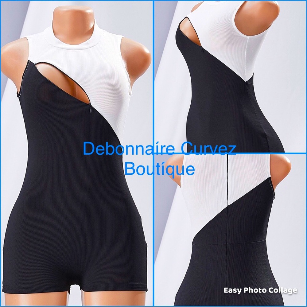 Black & White Romper